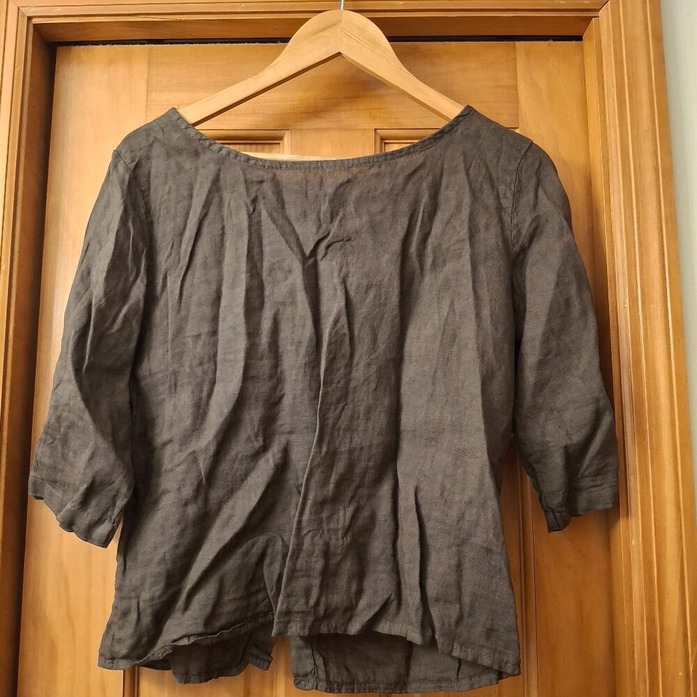 Womens 100% Linen top-Italian